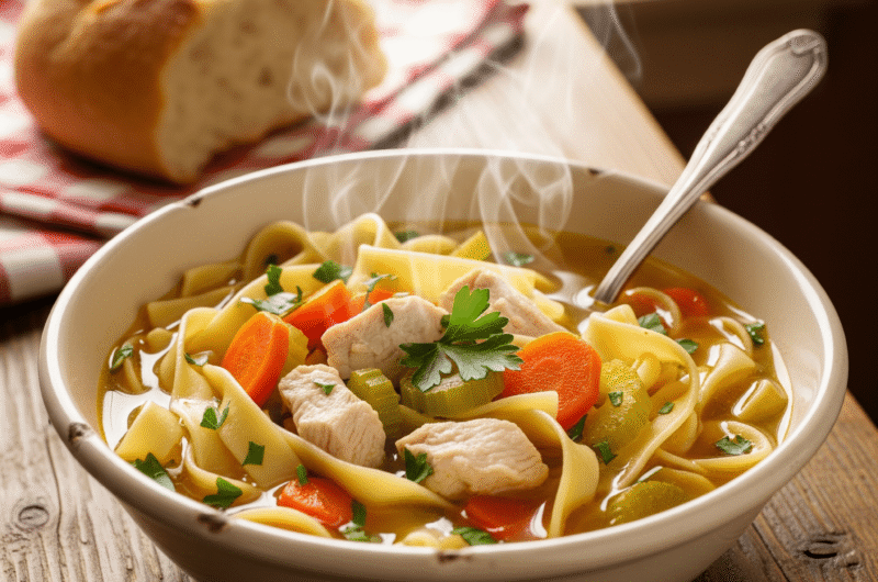 Hearty Homemade Chicken Noodle Soup